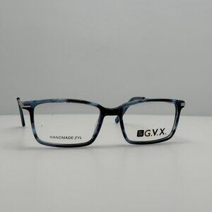 GVX Eyeglasses Eye Glasses Frames GVX572 Executive Blue Demi Silver 53-17-140